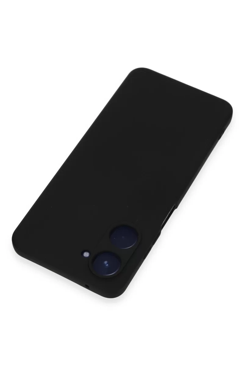Newface Realme 10 4G Kılıf Nano içi Kadife Silikon - Siyah