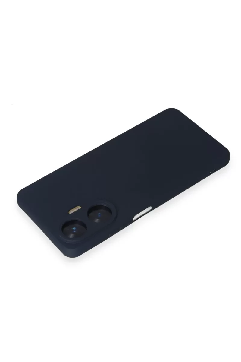 Newface Realme C55 Kılıf Nano içi Kadife Silikon - Lacivert