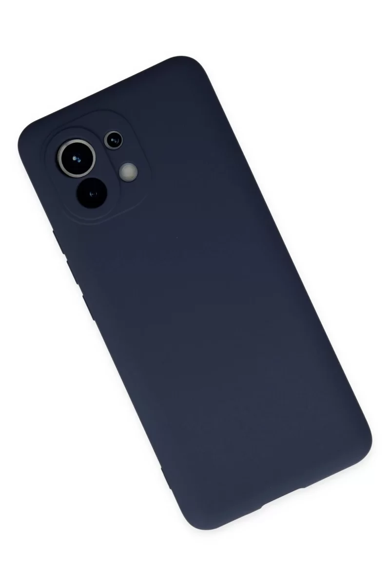 Newface Xiaomi Mi 11 Kılıf Nano içi Kadife Silikon - Lacivert