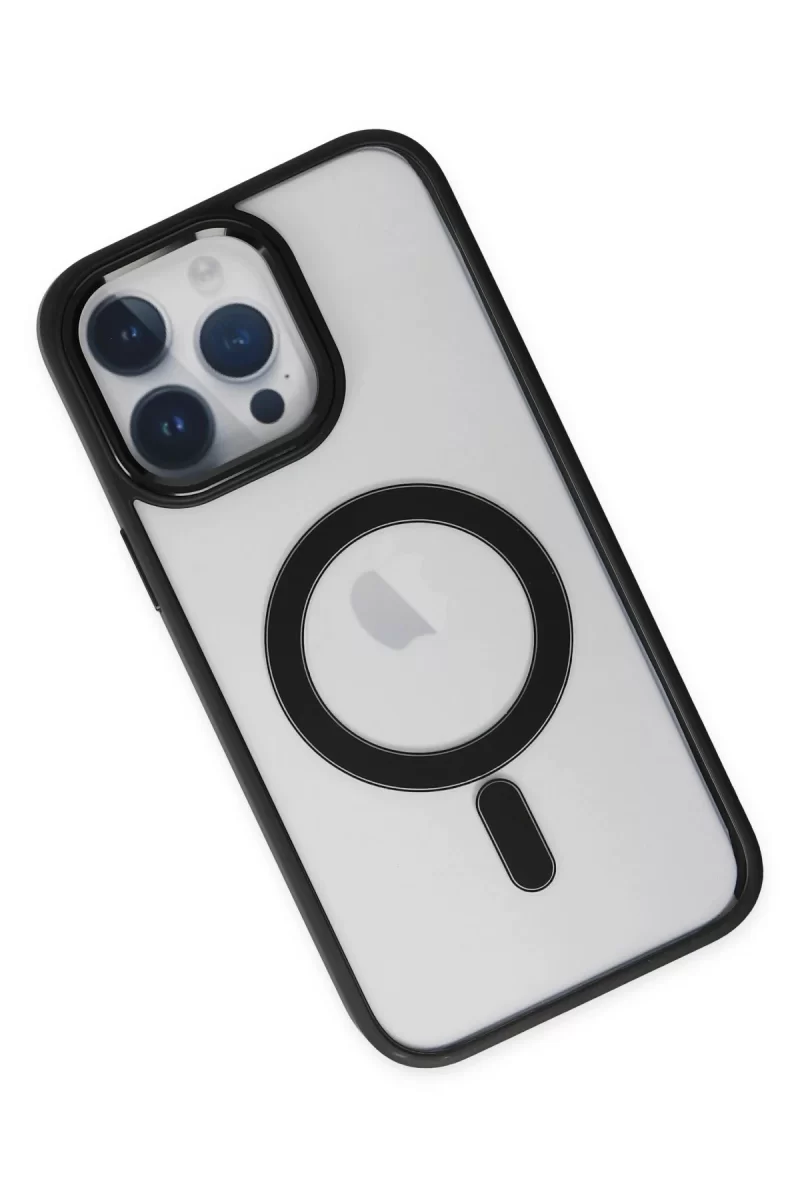 Newface iPhone 14 Pro Kılıf Room Magneticsafe Silikon - Siyah