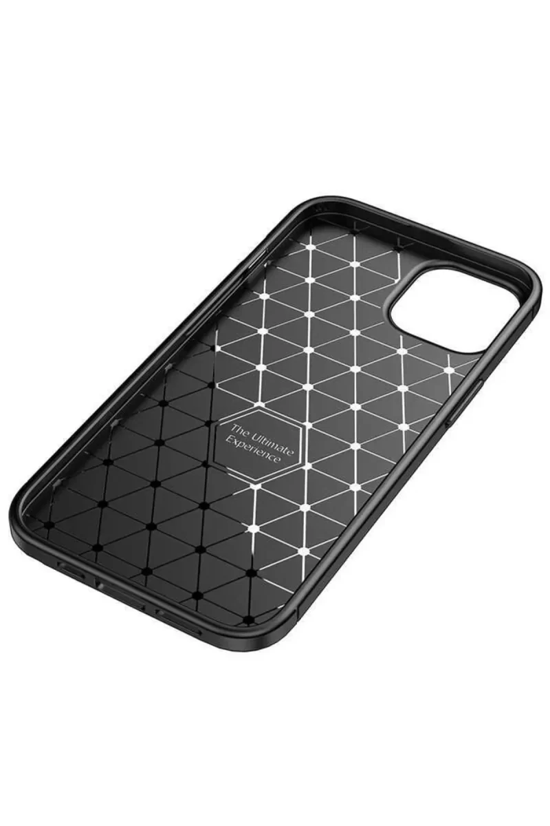 Newface iPhone 14 Kılıf Auto Focus Karbon Kapak - Siyah