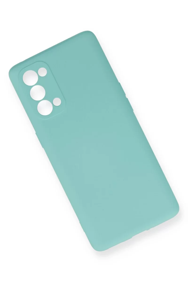 Newface Oppo Reno 5 Pro Kılıf Nano içi Kadife Silikon - Turkuaz