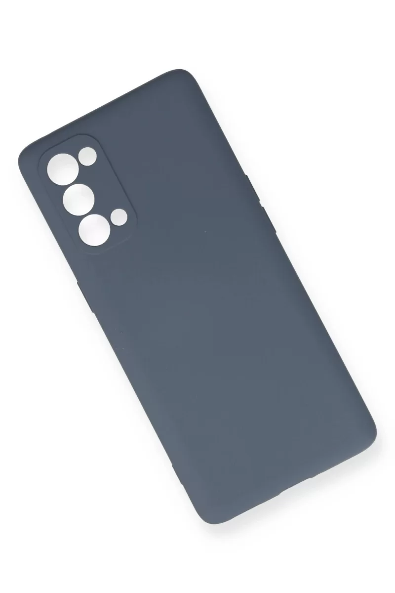 Newface Oppo Reno 5 Pro Kılıf Nano içi Kadife Silikon - Gri