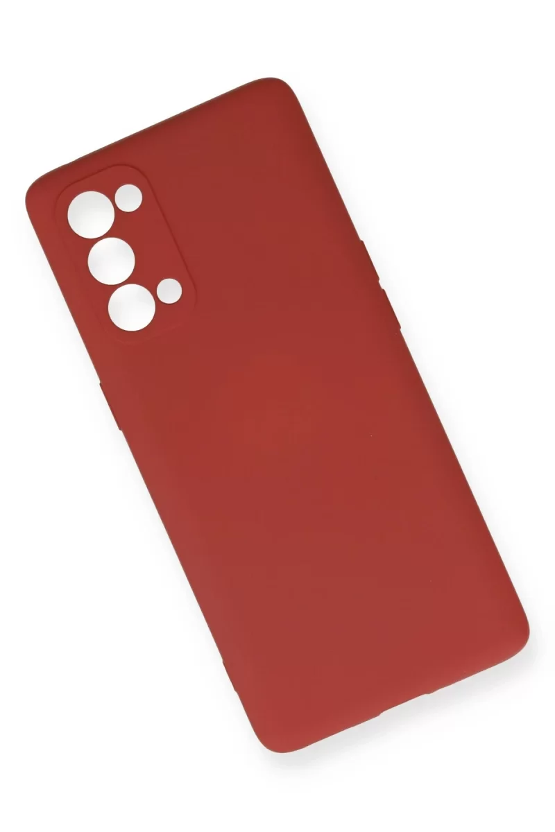 Newface Oppo Reno 5 Pro Kılıf Nano içi Kadife Silikon - Kiremit