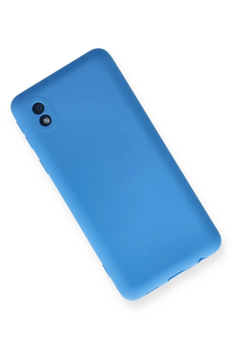 Newface Samsung Galaxy A01 Core Kılıf Nano içi Kadife Silikon - Mavi