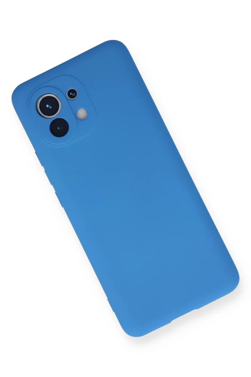 Newface Xiaomi Mi 11 Kılıf Nano içi Kadife Silikon - Mavi