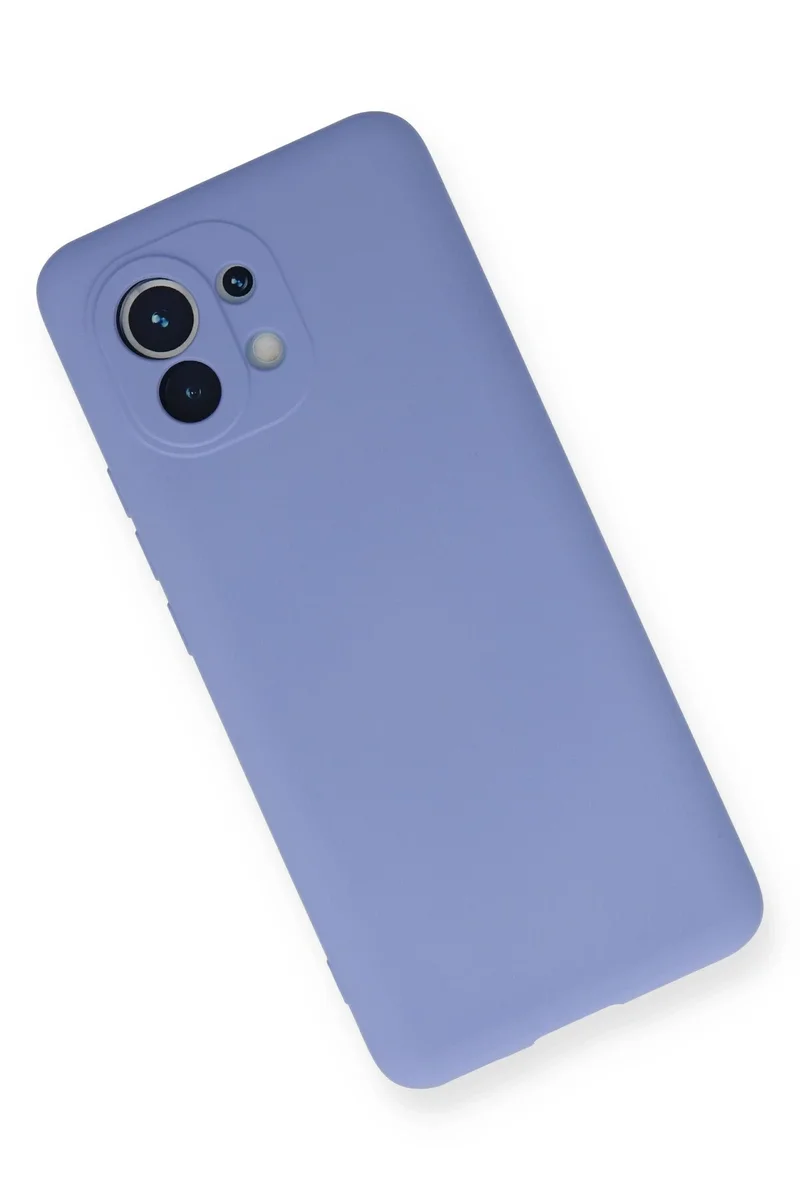 Newface Xiaomi Mi 11 Kılıf Nano içi Kadife Silikon - Lila
