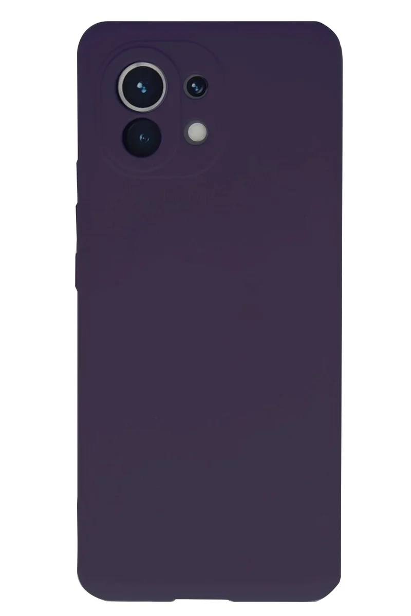Newface Xiaomi Mi 11 Kılıf Nano içi Kadife Silikon - Mor