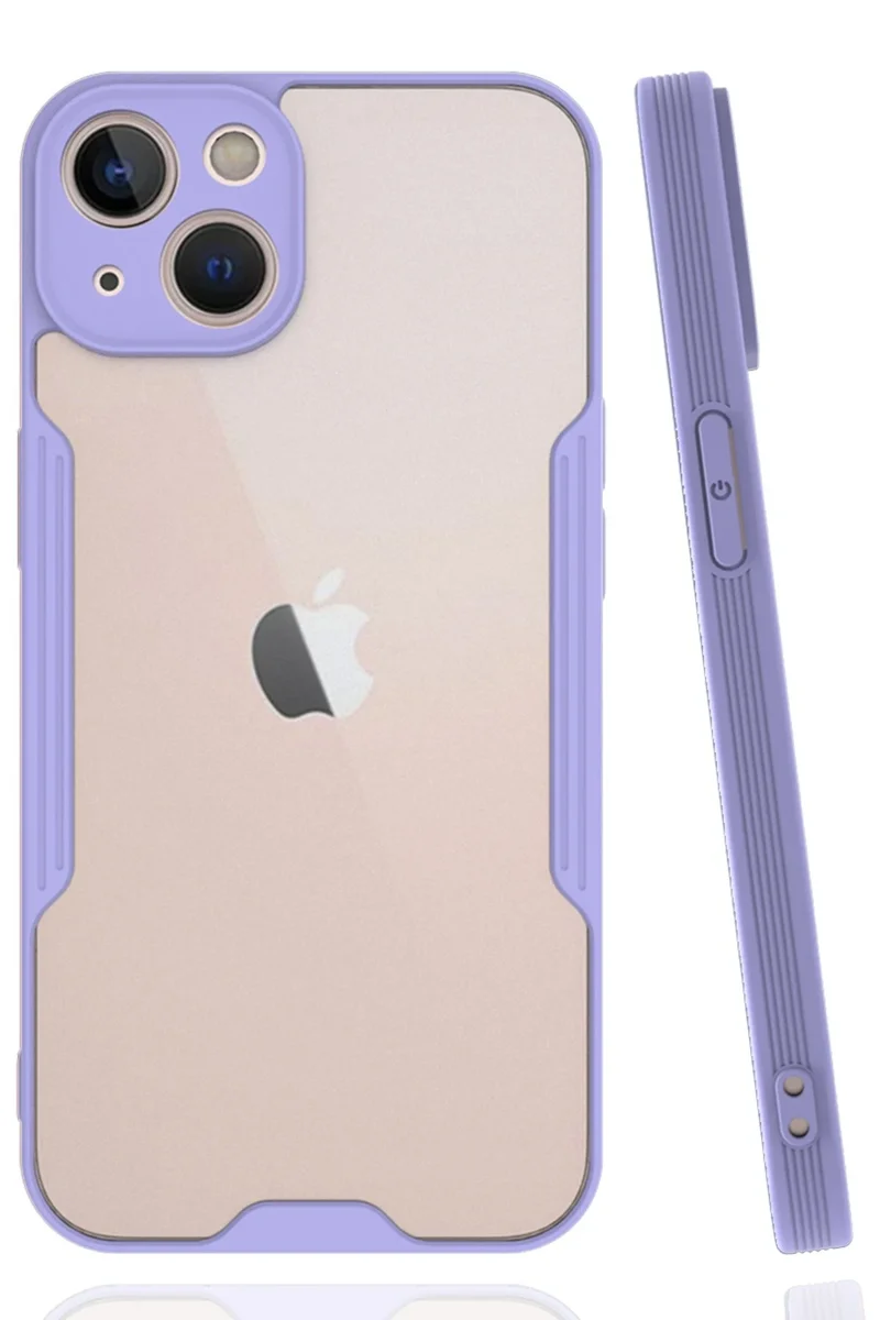 Newface iPhone 14 Kılıf Platin Silikon - Lila