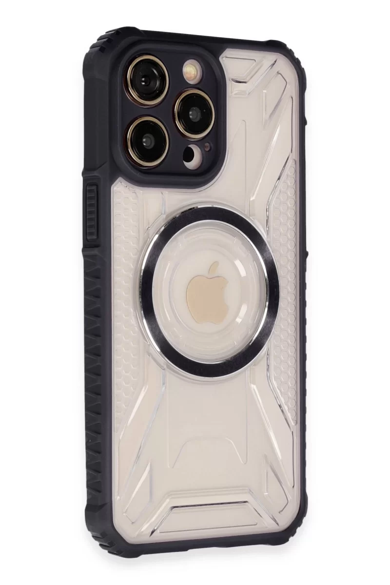 Newface iPhone 14 Pro Kılıf Prag Magneticsafe Kapak - Siyah