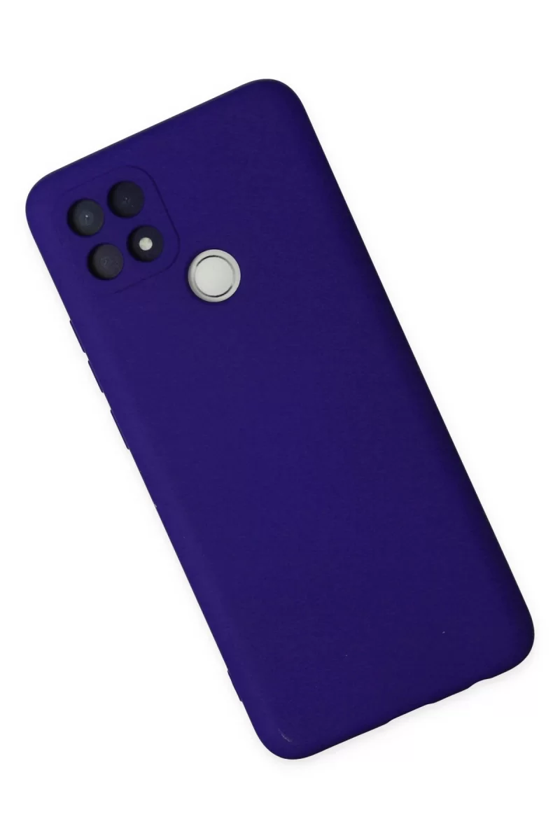 Newface Oppo A15 Kılıf Nano içi Kadife Silikon - Mor