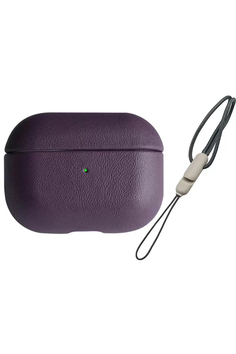 Newface Airpods 3 (3.nesil) 405 Deri Kılıf - Mor