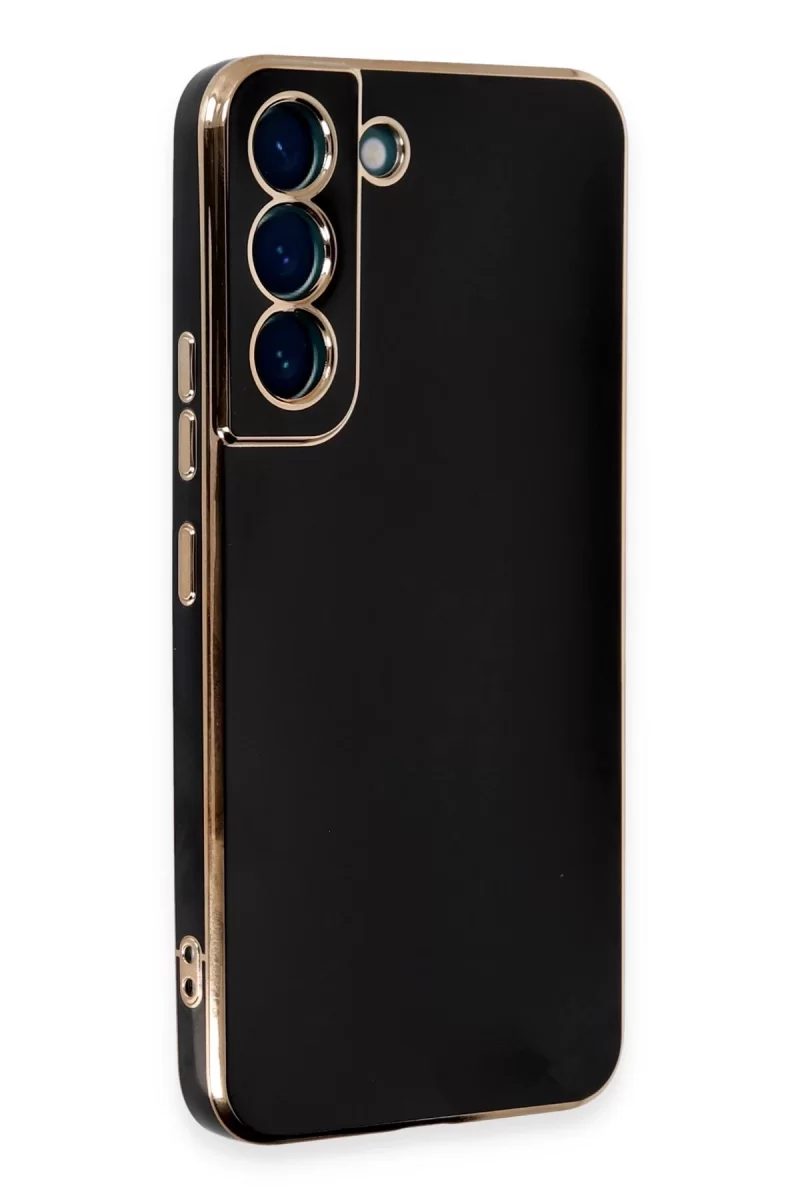 Newface Samsung Galaxy S21 Kılıf Volet Silikon - Siyah