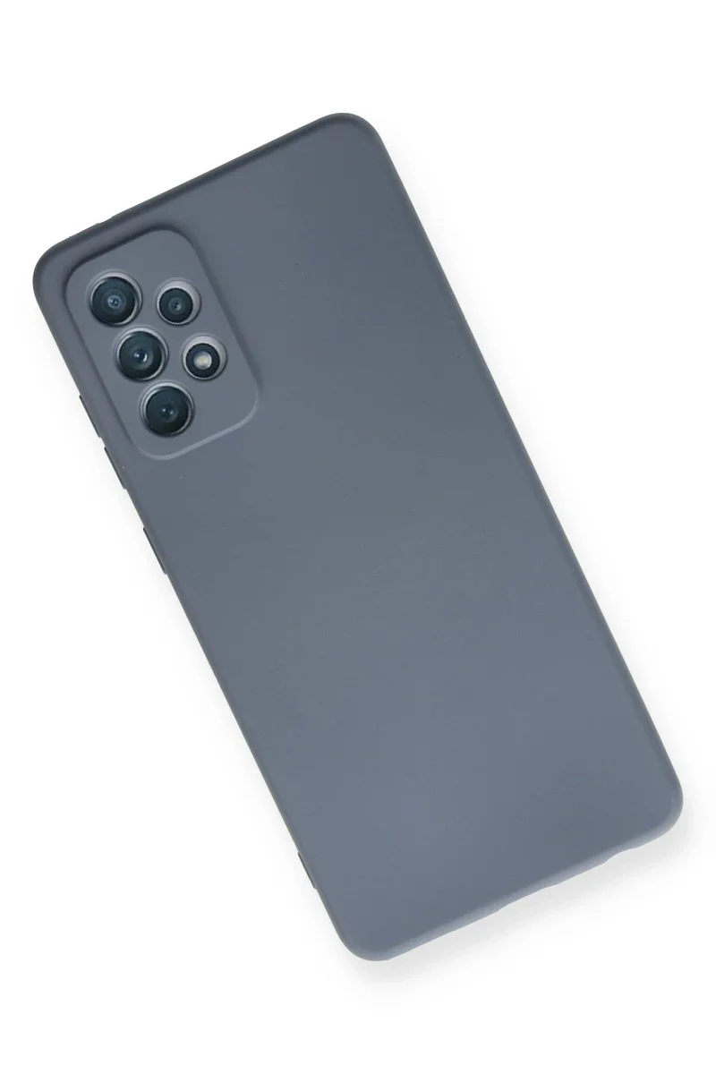 Newface Samsung Galaxy A72 Kılıf Nano içi Kadife Silikon - Gri