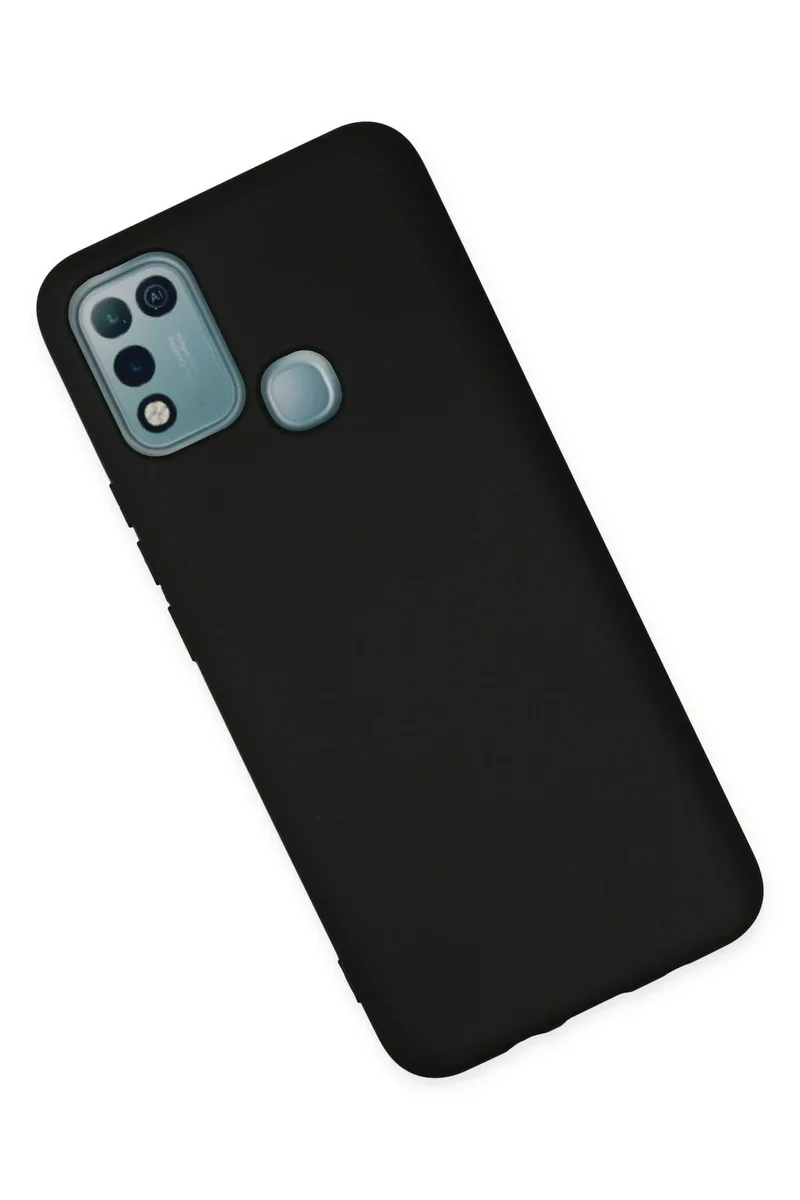 Newface İnfinix Hot 10 Play Kılıf Nano içi Kadife Silikon - Siyah