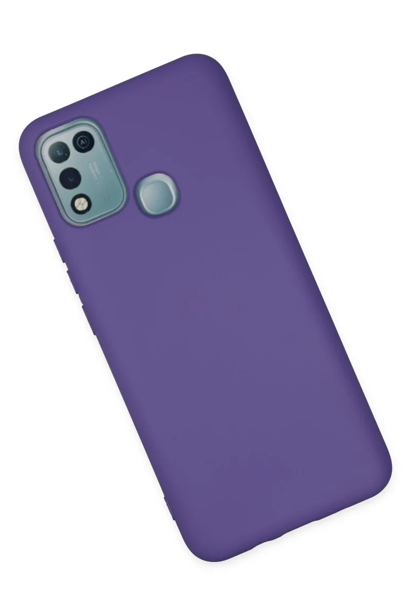 Newface İnfinix Hot 10 Play Kılıf Nano içi Kadife Silikon - Mor