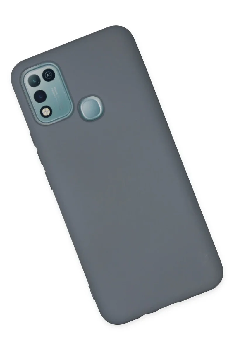 Newface İnfinix Hot 10 Play Kılıf Nano içi Kadife Silikon - Gri