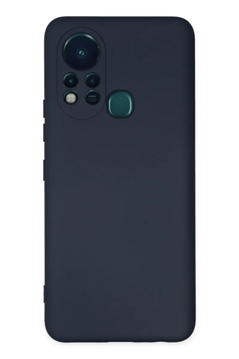 Newface İnfinix Hot 11s Kılıf Nano içi Kadife Silikon - Lacivert