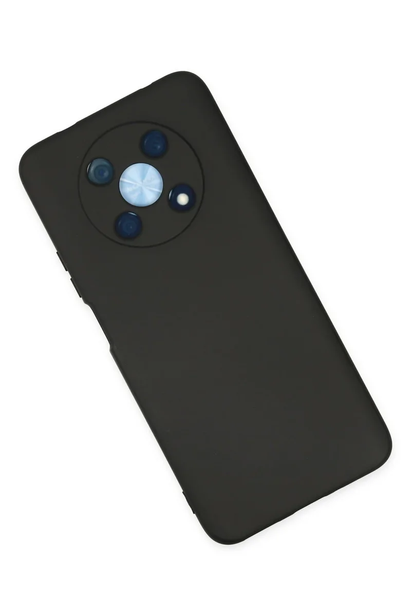 Newface Huawei Nova Y90 Kılıf Nano içi Kadife Silikon - Siyah