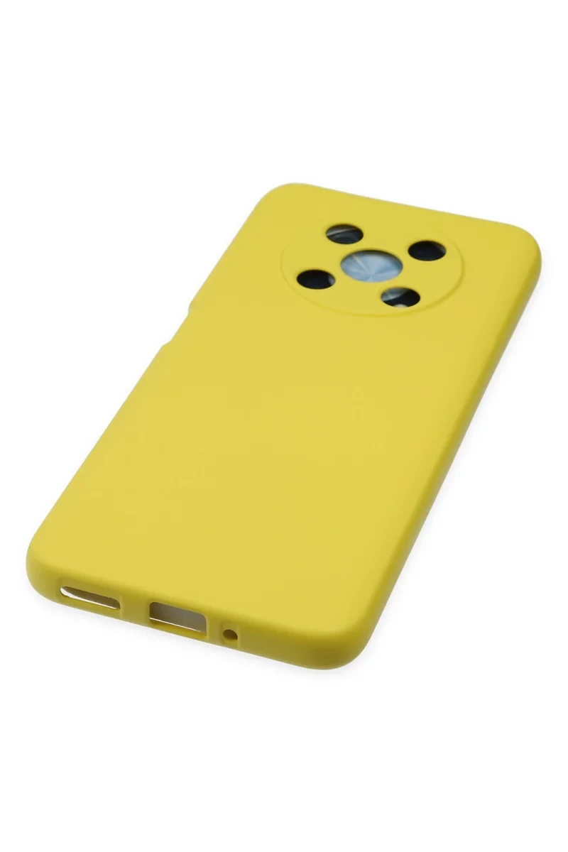 Newface Huawei Nova Y90 Kılıf Nano içi Kadife Silikon - Sarı