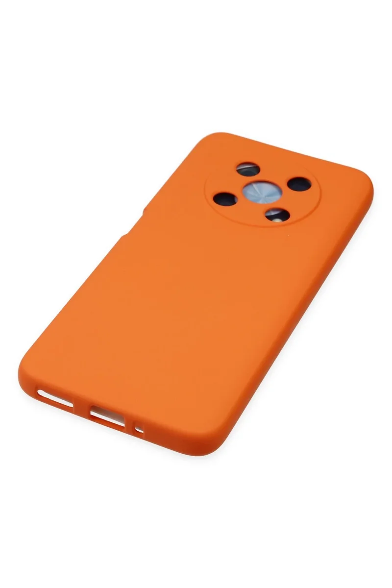 Newface Huawei Nova Y90 Kılıf Nano içi Kadife Silikon - Turuncu