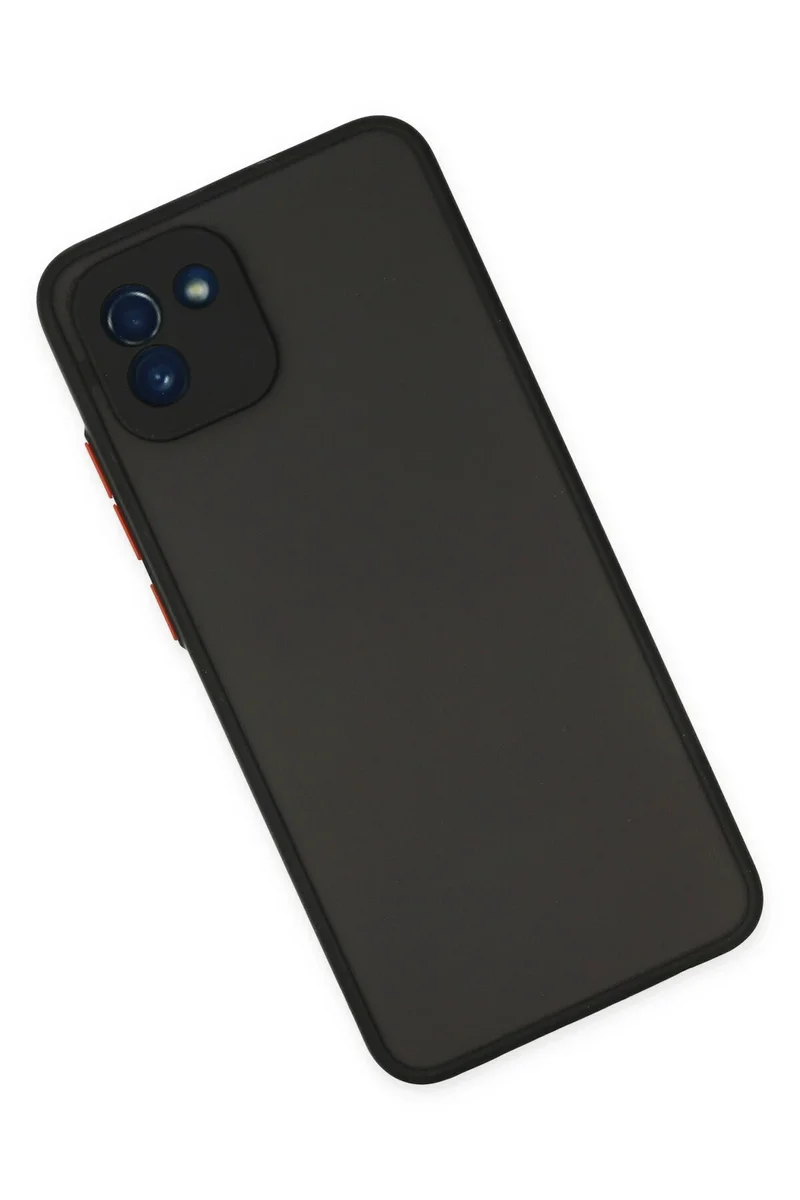 Newface Samsung Galaxy A03 Kılıf Montreal Silikon Kapak - Siyah