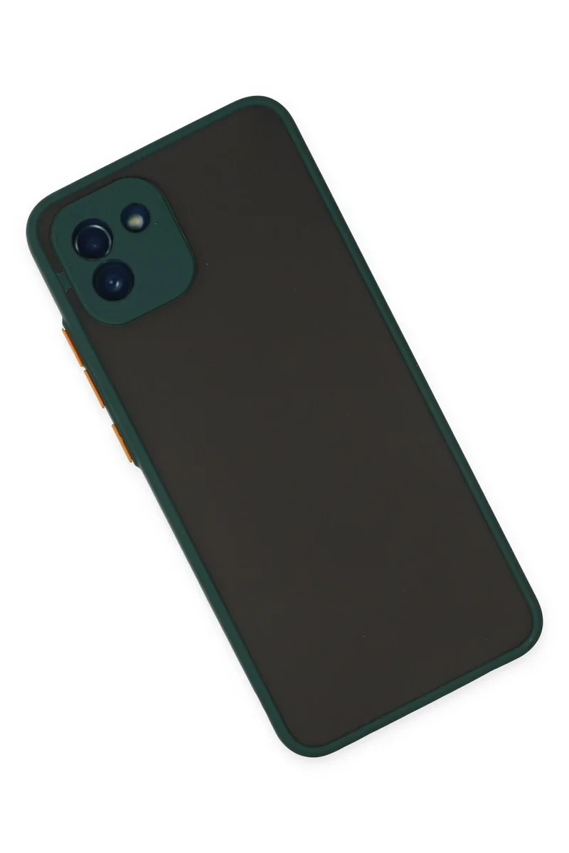 Newface Samsung Galaxy A03 Kılıf Montreal Silikon Kapak - Yeşil