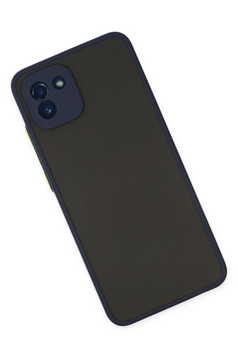 Newface Samsung Galaxy A03 Kılıf Montreal Silikon Kapak - Lacivert