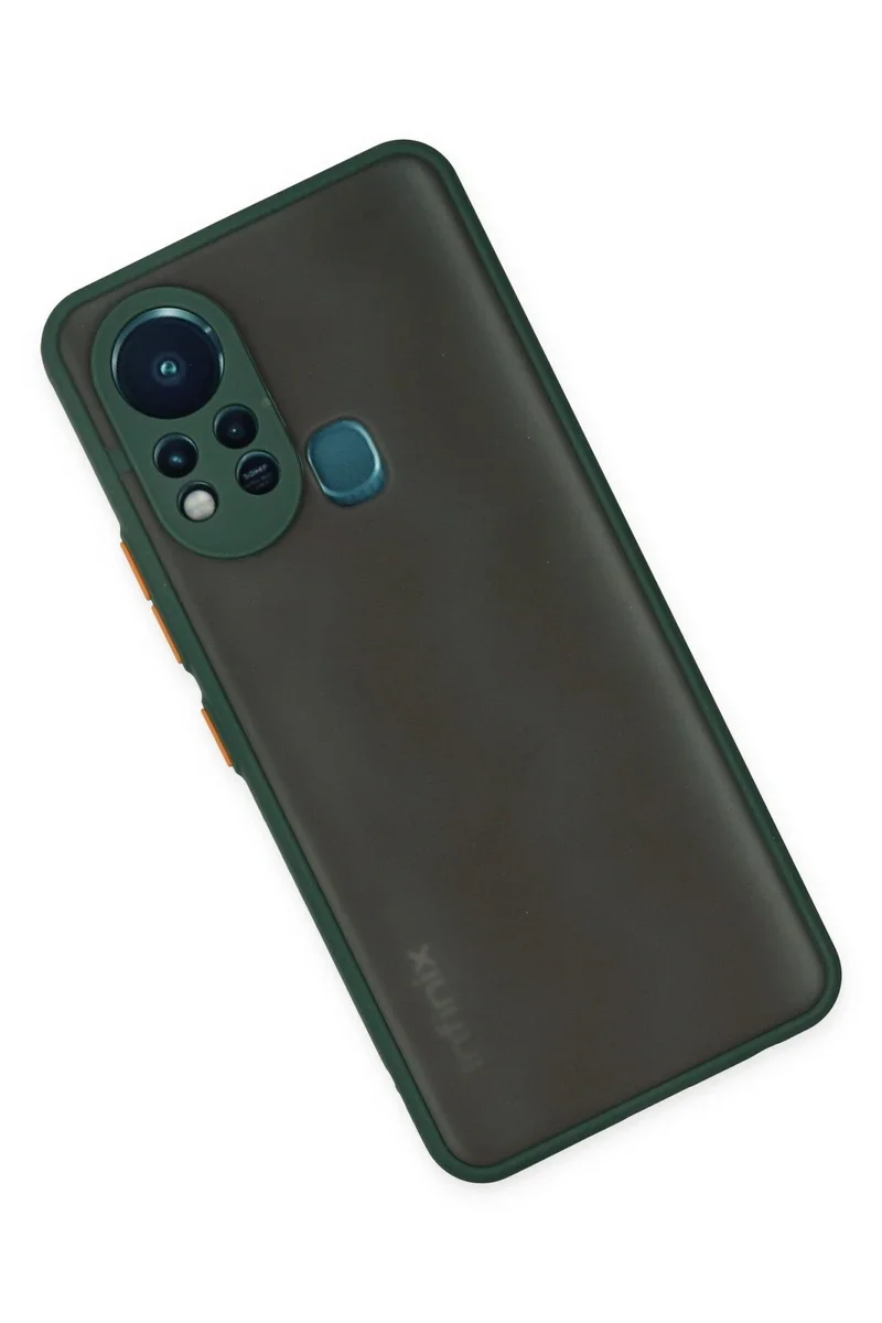 Newface İnfinix Hot 11s Kılıf Montreal Silikon Kapak - Yeşil