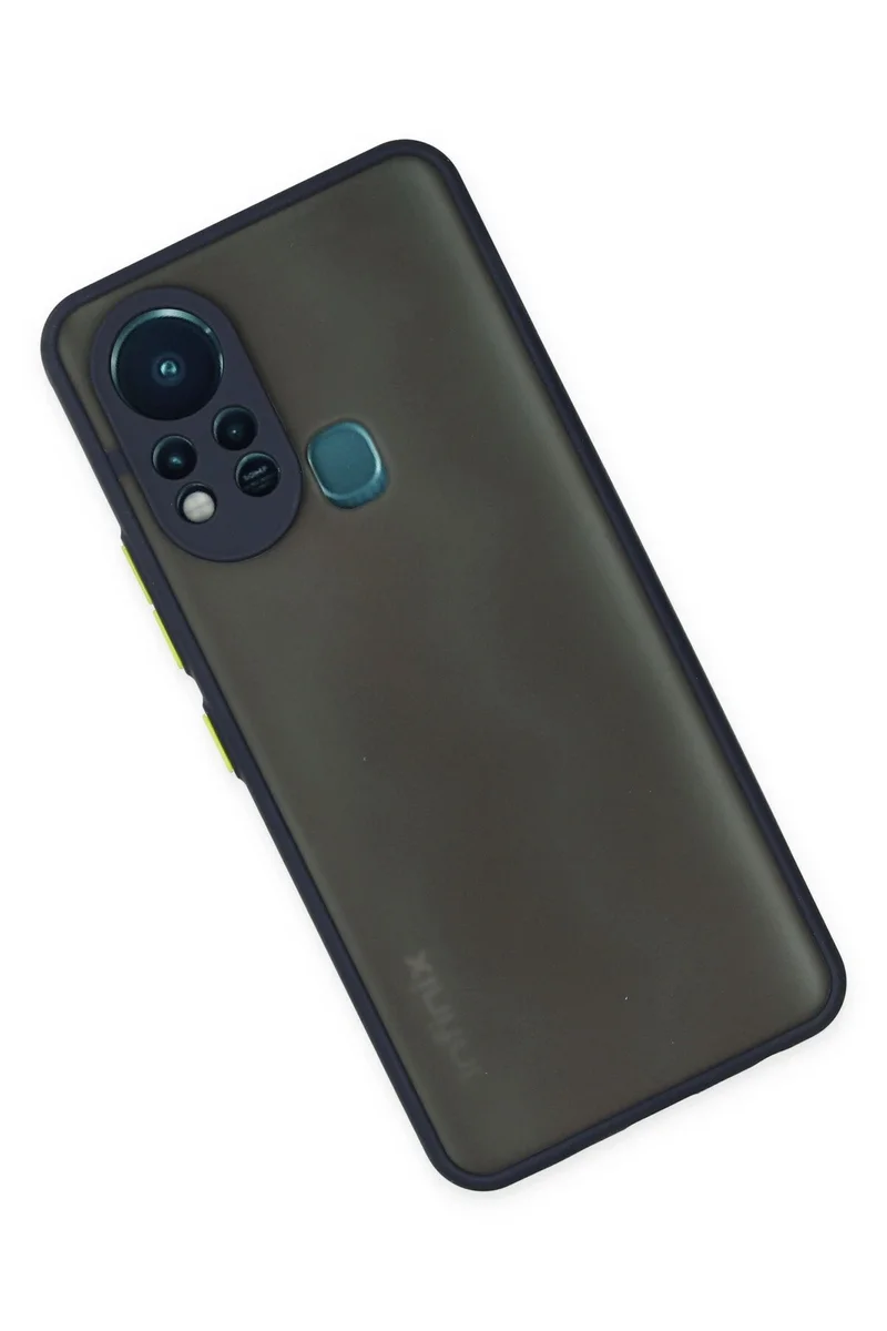 Newface İnfinix Hot 11s Kılıf Montreal Silikon Kapak - Lacivert