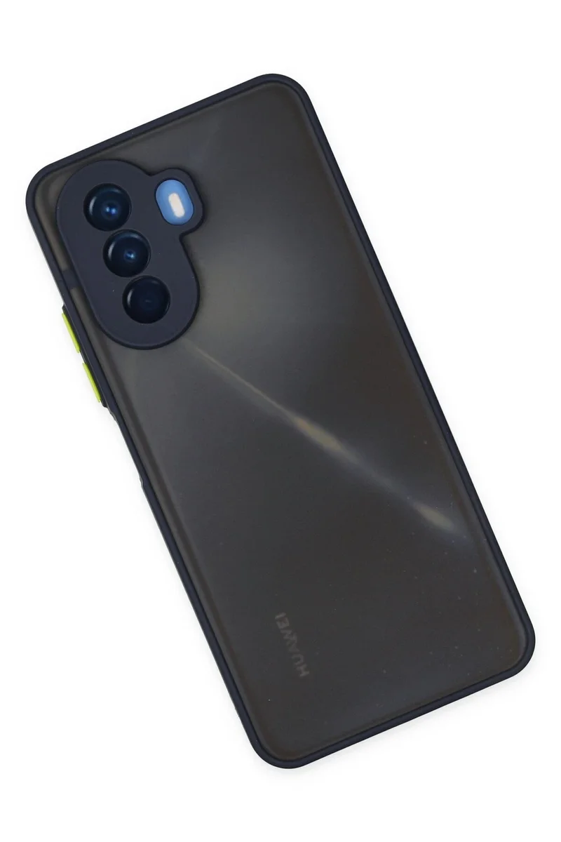 Newface Huawei Nova Y70 Kılıf Montreal Silikon Kapak - Lacivert