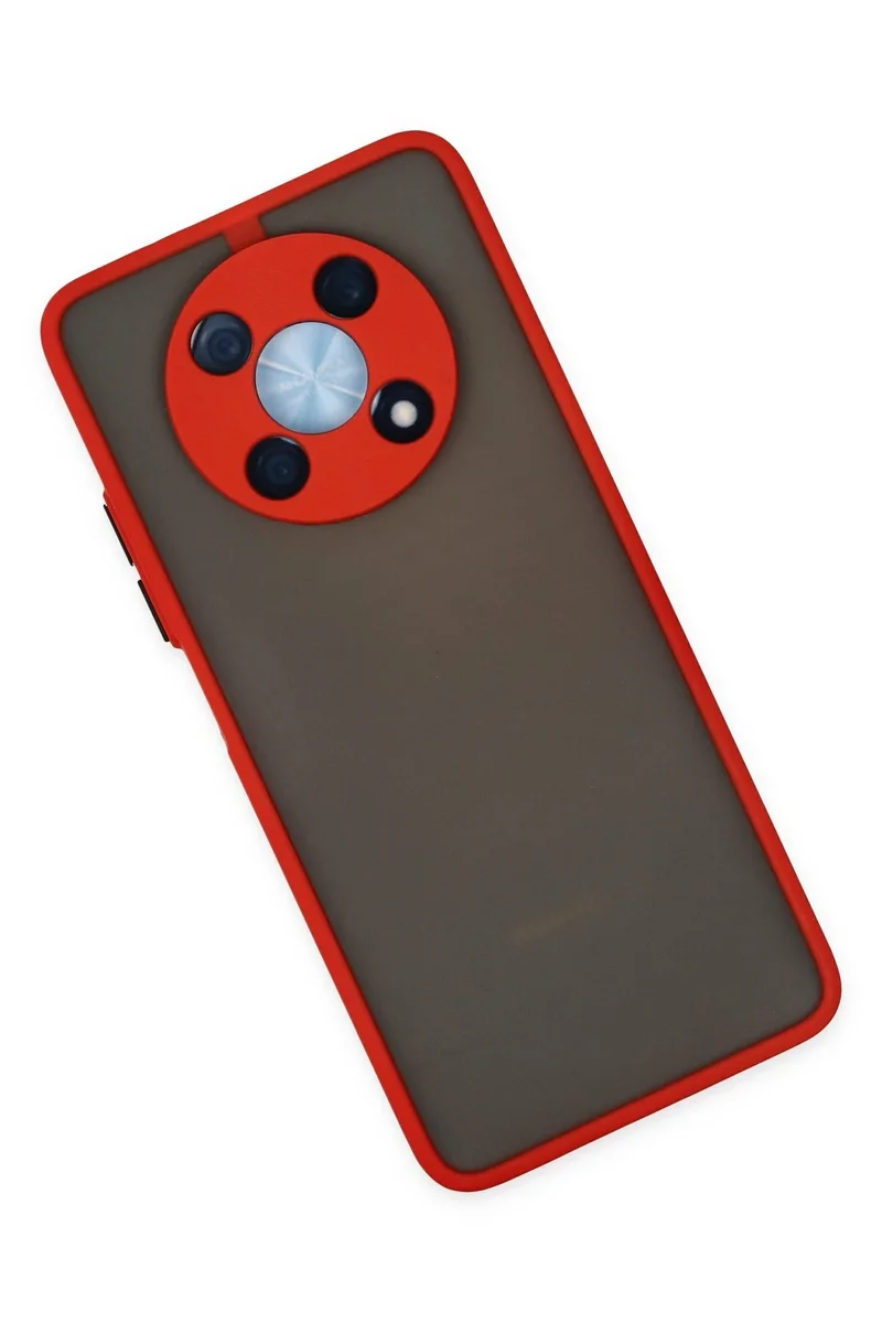 Newface Huawei Nova Y90 Kılıf Montreal Silikon Kapak - Kırmızı