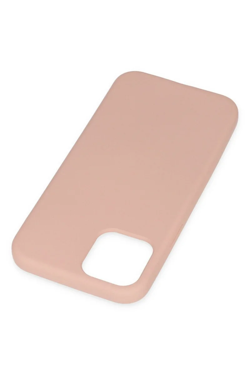 Newface iPhone 11 Pro Max Kılıf Nano içi Kadife Silikon - Pudra