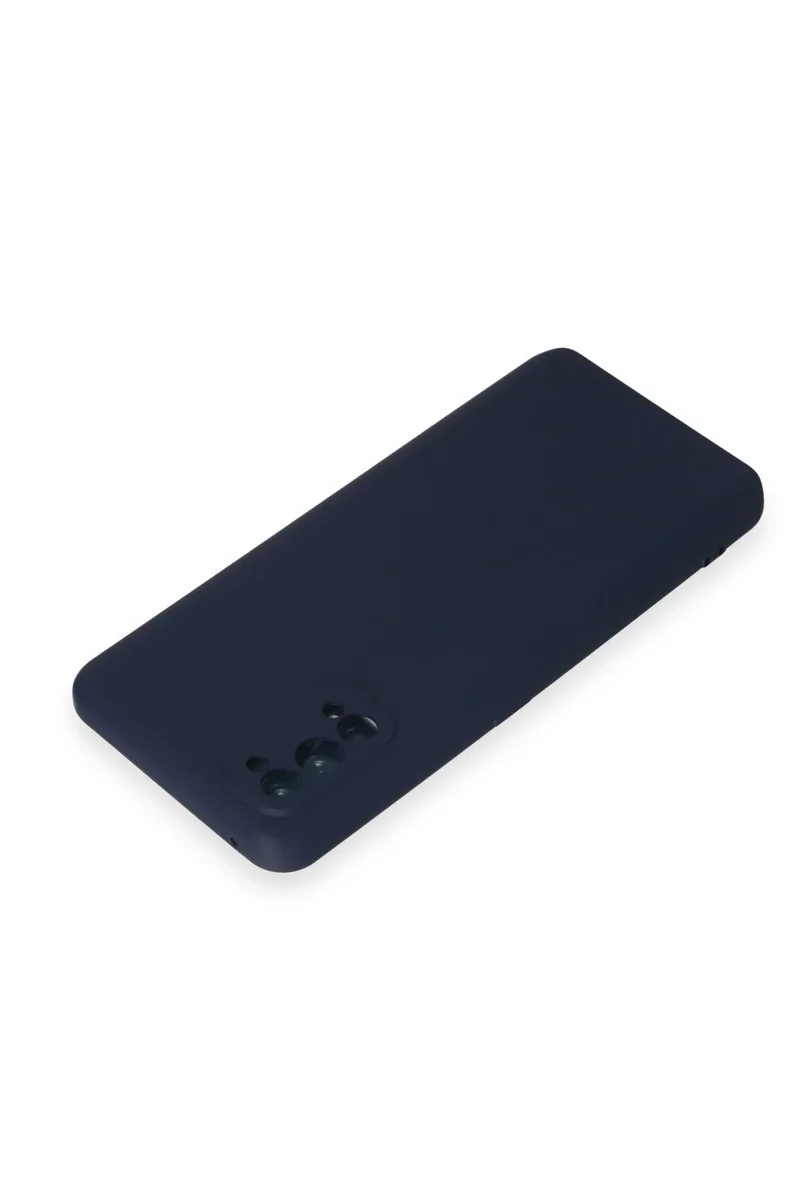 Newface Realme 7 Pro Kılıf Nano içi Kadife Silikon - Lacivert