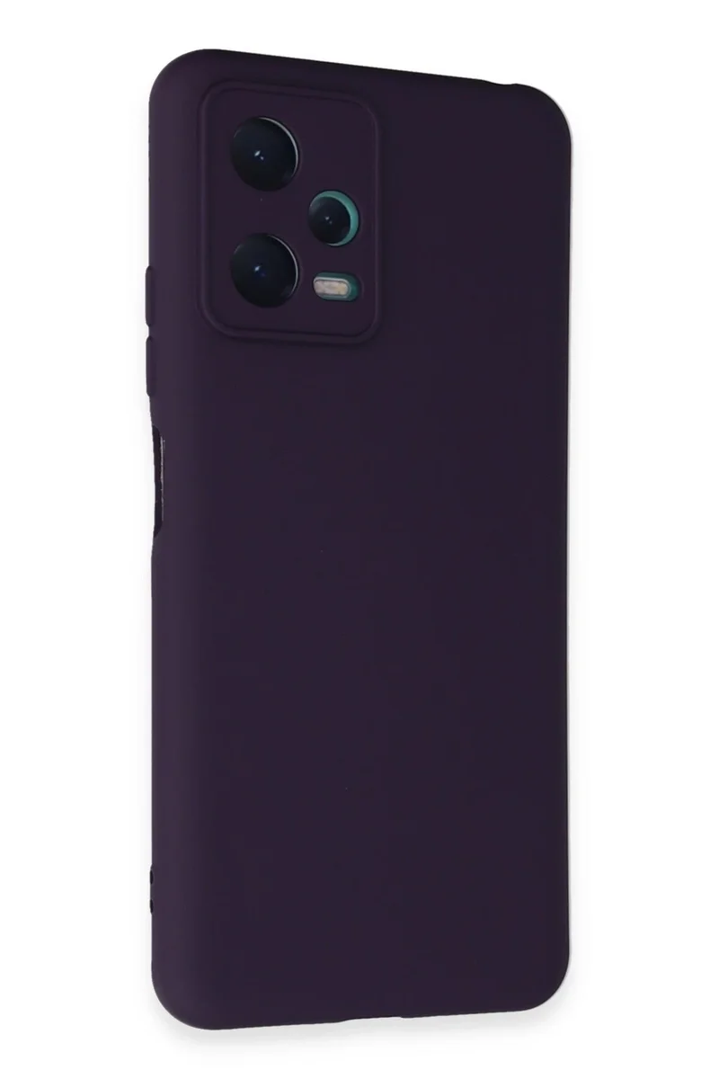Newface Xiaomi Redmi Note 12 5G Kılıf Nano içi Kadife Silikon - Mor