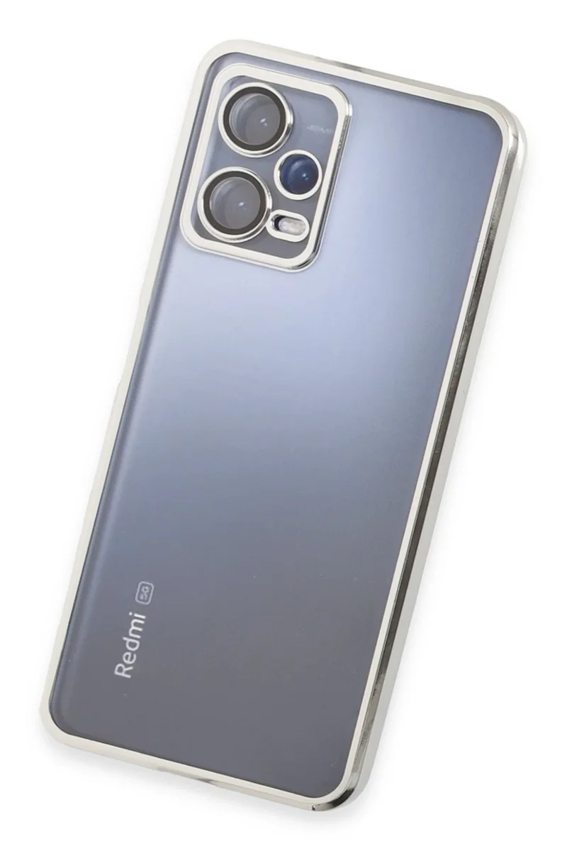 Newface Xiaomi Redmi Note 12 5G Kılıf Razer Lensli Silikon - Gold