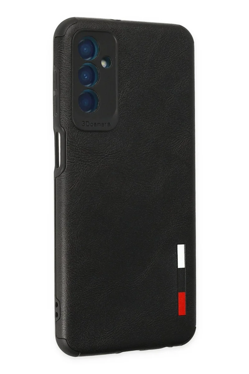 Newface Samsung Galaxy M13 Kılıf Loop Deri Silikon - Siyah