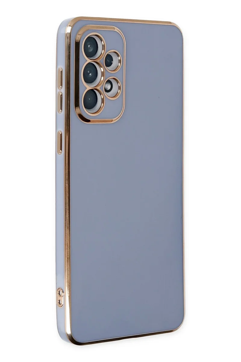 Newface Samsung Galaxy A73 5G Kılıf Volet Silikon - Mavi