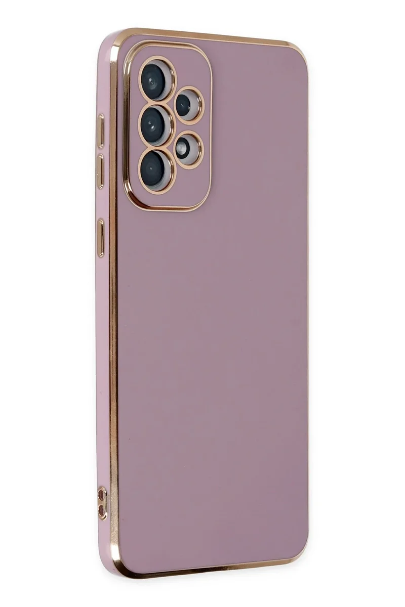 Newface Samsung Galaxy A73 5G Kılıf Volet Silikon - Mor