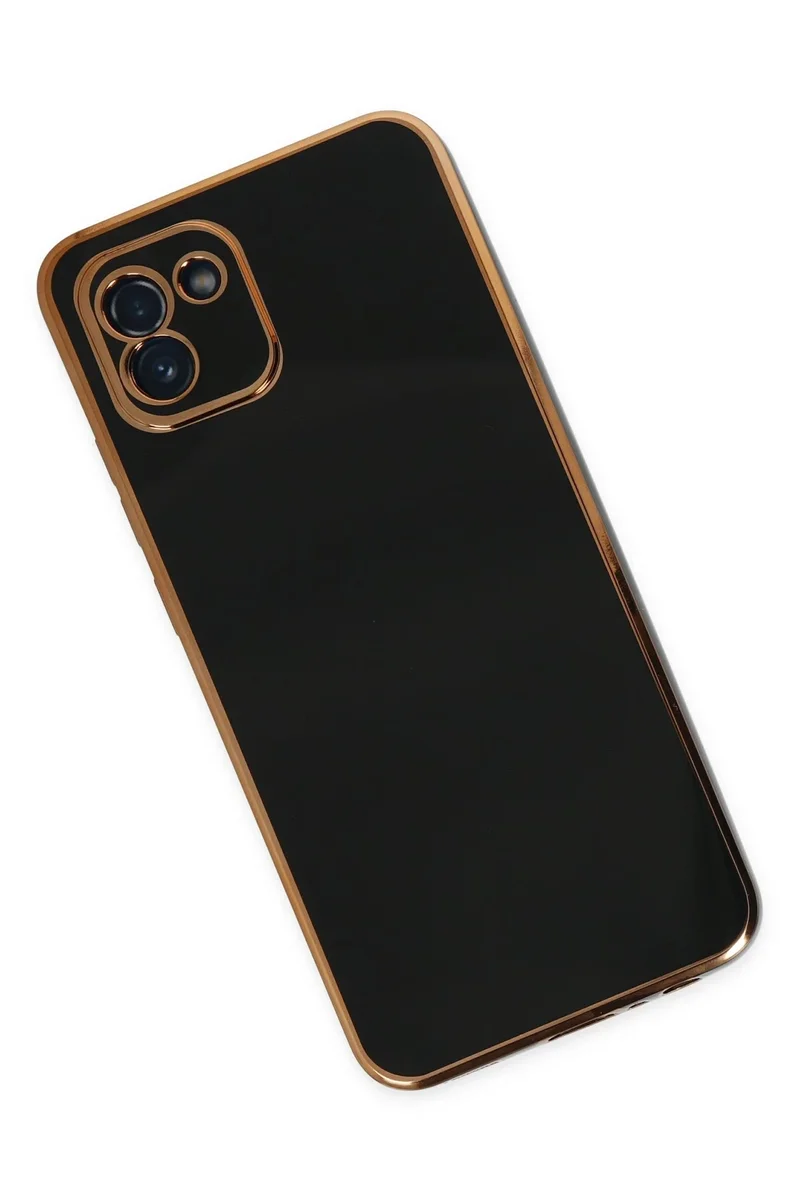 Newface Samsung Galaxy A03 Kılıf Volet Silikon - Siyah