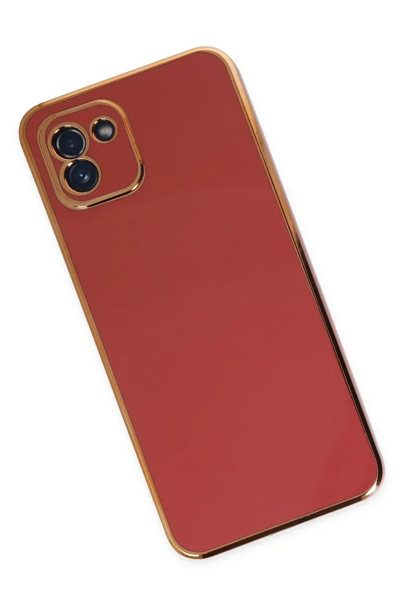 Newface Samsung Galaxy A03 Kılıf Volet Silikon - Kırmızı