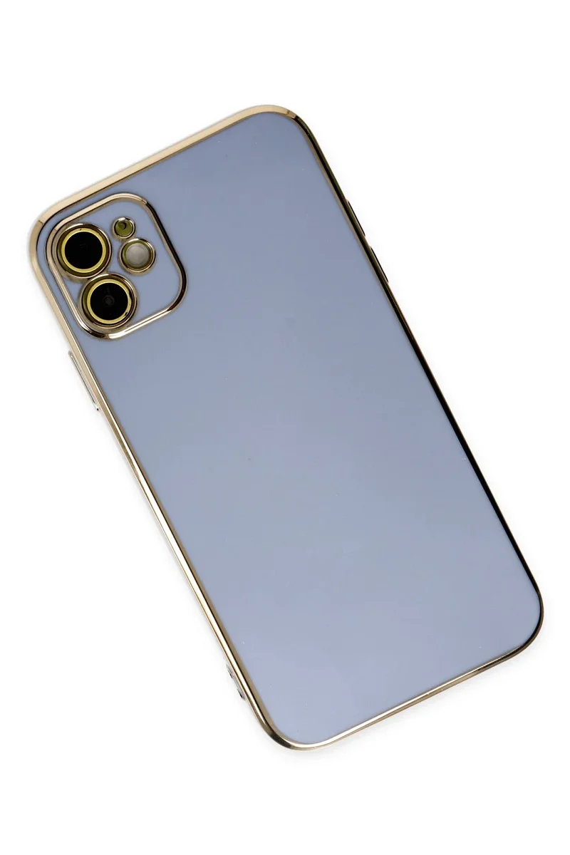 Newface iPhone 12 Kılıf Volet Silikon - Mavi