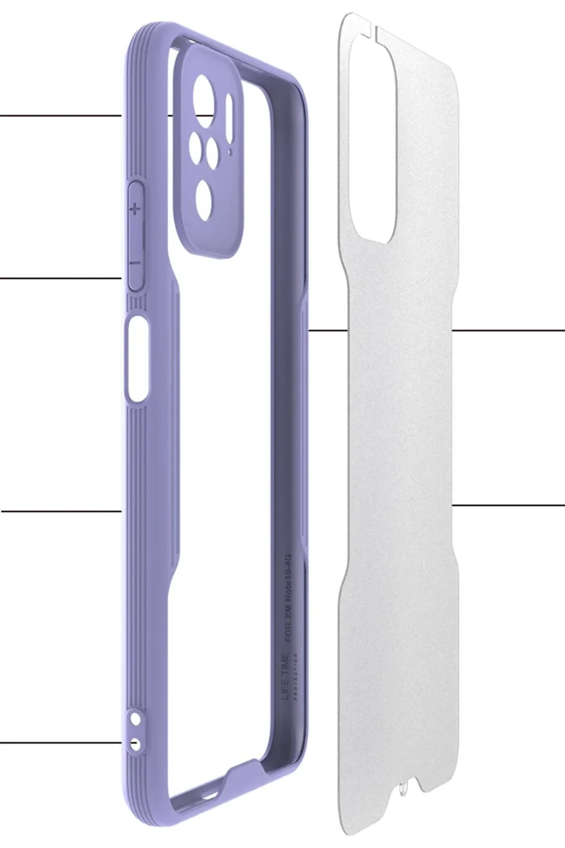 Newface Xiaomi Redmi Note 10 Kılıf Platin Silikon - Yeşil