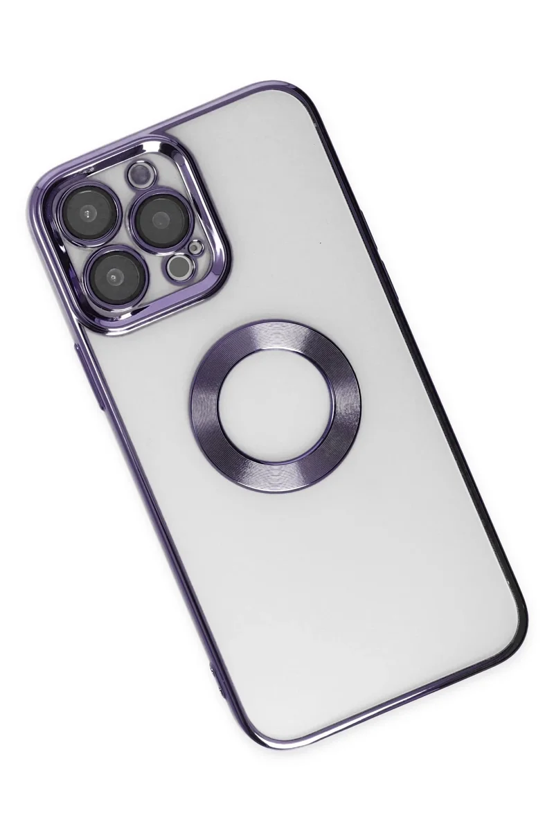 Newface iPhone 14 Pro Kılıf Slot Silikon - Mor