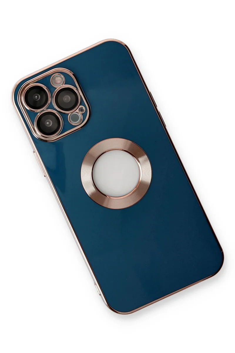 Newface iPhone 14 Pro Max Kılıf Store Silikon - Mavi