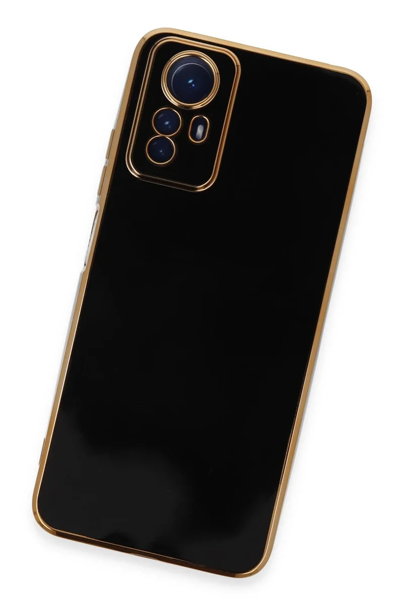 Newface Xiaomi Redmi Note 12S Kılıf Volet Silikon - Siyah