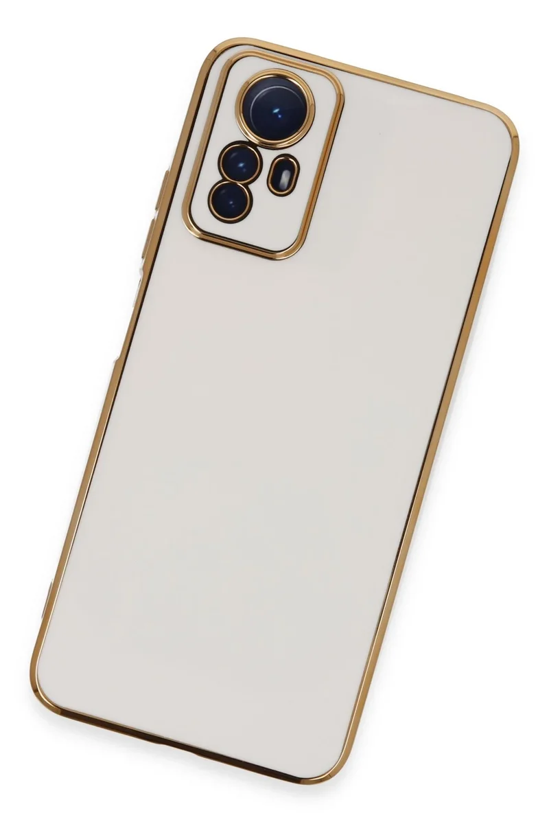 Newface Xiaomi Redmi Note 12S Kılıf Volet Silikon - Beyaz