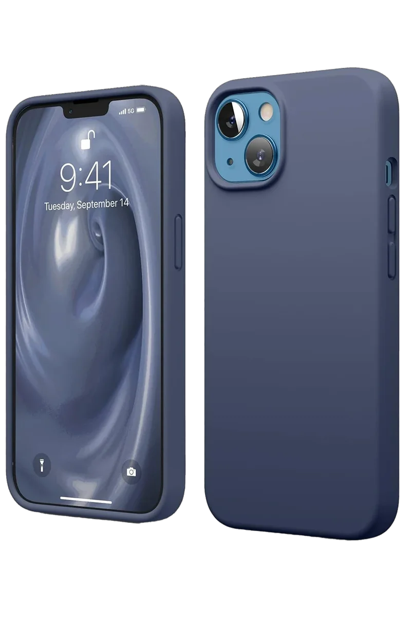 Newface iPhone 14 Kılıf First Silikon - Lacivert