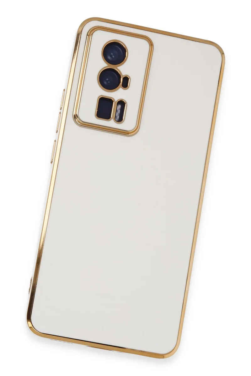 Newface Xiaomi Poco F5 Pro Kılıf Volet Silikon - Beyaz