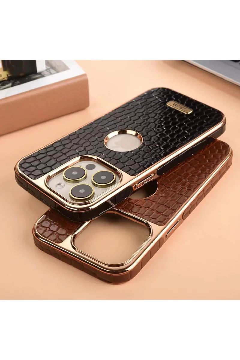 Newface iPhone 13 Pro Max Kılıf Snake Kapak - Bordo